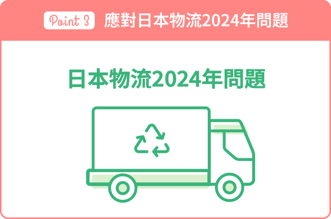 應對日本物流2024年問題