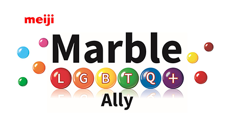 イラスト：LGBTQ＋アライコミュニティ「Marble」ロゴ