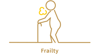 This is an image of person who living with frailty.