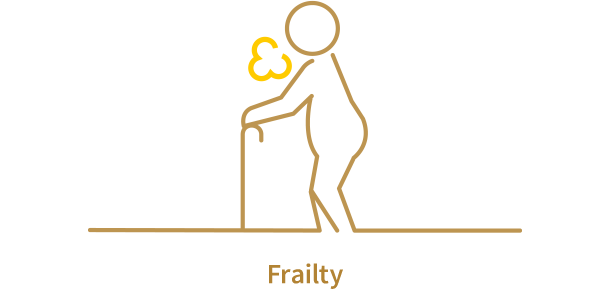 This is an image of person who living with frailty.