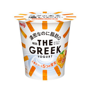 写真：明治THE GREEK YOGURT 5つの果実の商品パッケージ