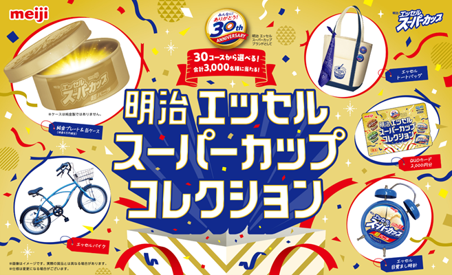 画像：「明治 エッセル スーパーカップ コレクション」のチラシ