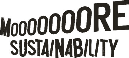 画像：MOOOOOOORE SUSTAINABILITYのロゴ
