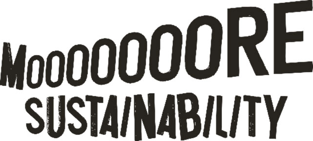 ロゴ：MOOOOOOORE SUSTAINABILITY