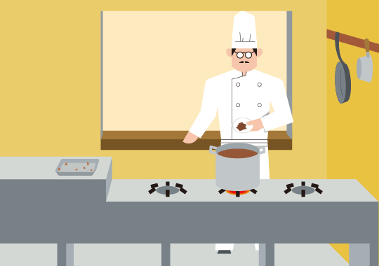 具材と仕上げ