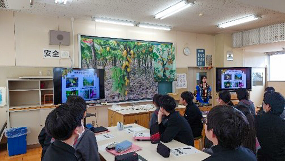 三芳町立藤久保中学校 出前授業 写真1