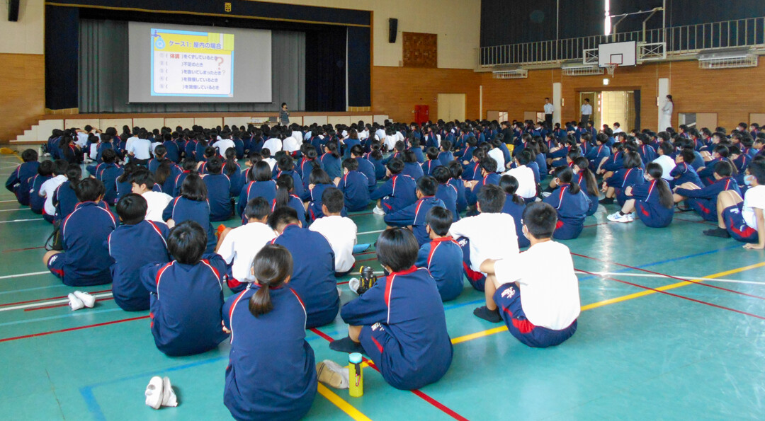 大府市立大府西中学校 出前授業 写真2