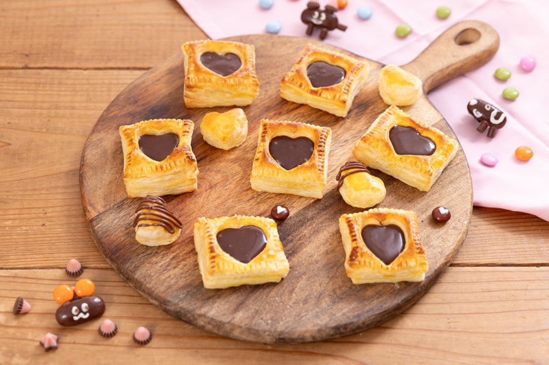 ハートのチョコパイ