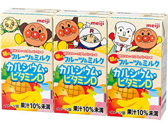 明治それいけ！アンパンマンの朝のフルーツ＆ミルク カルシウム･ビタミンD