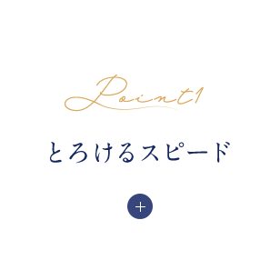 とろけるスピード