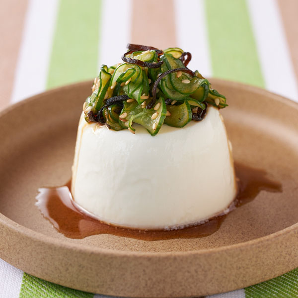 塩昆布ときゅうりの冷奴