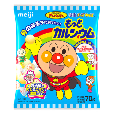 写真:明治チーズキッス もっとカルシウム それいけ!アンパンマン 70g