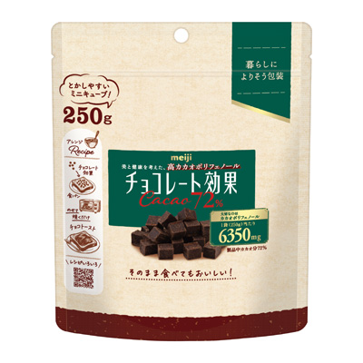写真:チョコレート効果 カカオ72%ミニキューブ 250g
