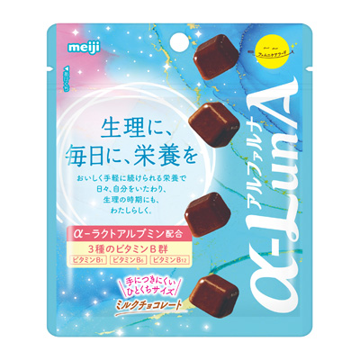 写真:明治フェムニケアフード α-LunAミルクチョコレート 38.5g