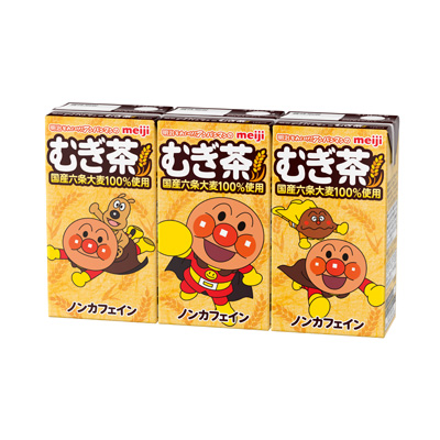 写真:明治それいけ！アンパンマンのむぎ茶 125ml×3