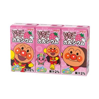 写真:明治それいけ!アンパンマンのいちごオ・レ カルシウム 125ml×3