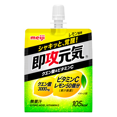 写真:即攻元気ゼリー クエン酸&ビタミンC レモン風味 180g