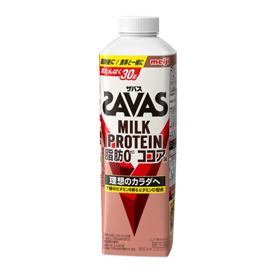 写真:(ザバス)MILK PROTEIN 脂肪0 ココア味 860ml