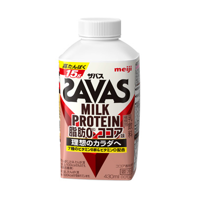 写真:(ザバス)MILK PROTEIN 脂肪0 ココア味 430ml