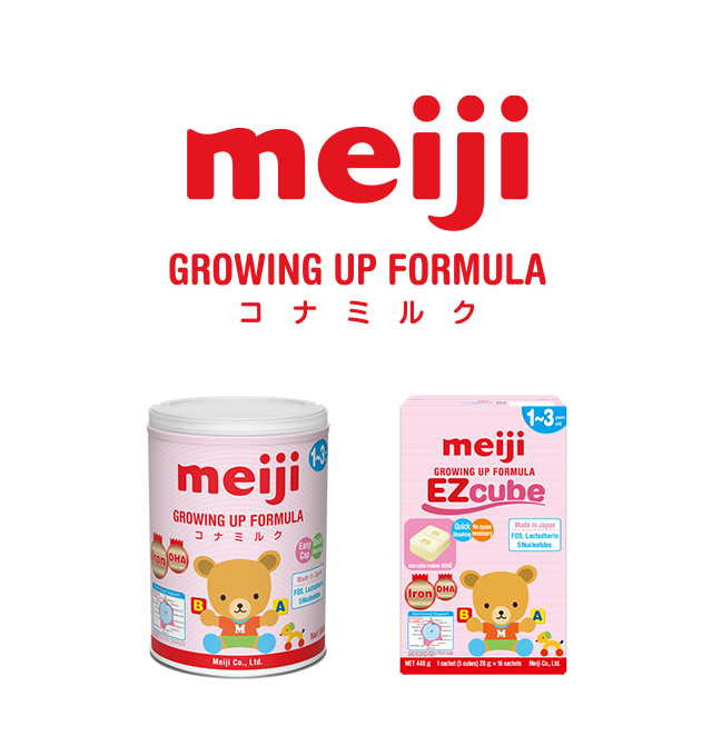 Meiji GROWING UP FORMULA EZcube コナミルク