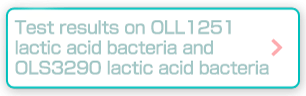 Test results on OLL1251 lactic acid bacteria and OLS3290 lactic acid bacteria