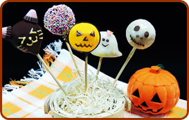 ハロウィンケーキポップ!!