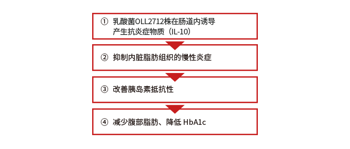 乳酸菌OLL2712株的作用与机制